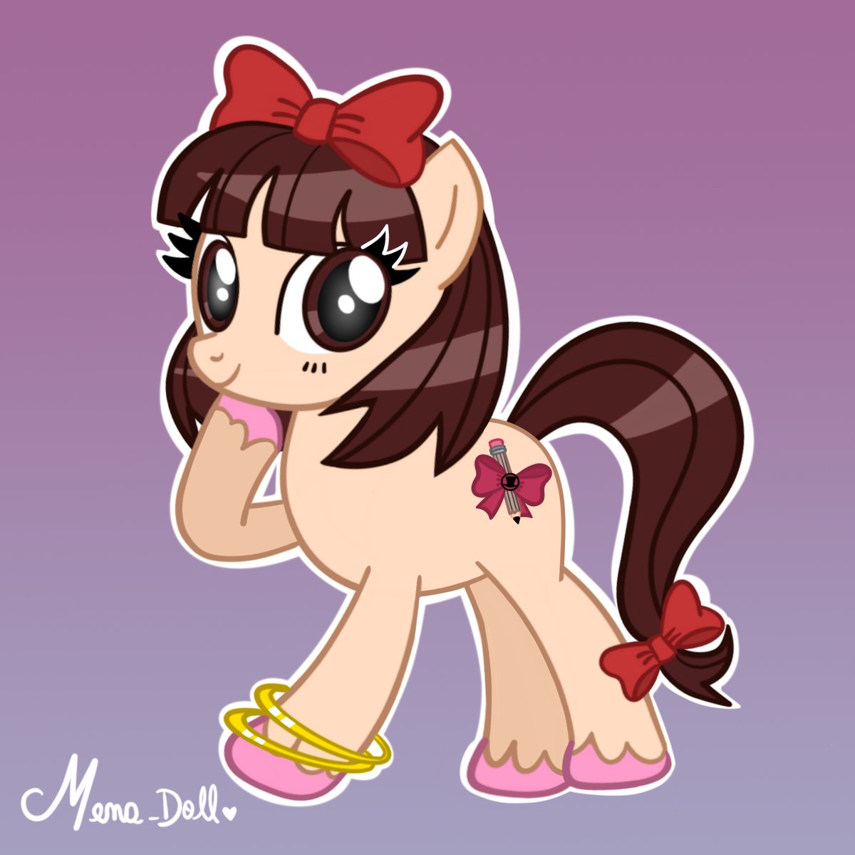 mena_d0ll's tweet photo. PONY MENA 🐴🎀

Yo como personaje de My Little Pony^^ 

#mylittlepony #mlp #selfinsert #cute #menadoll https://t.co/6bpsip0B8R