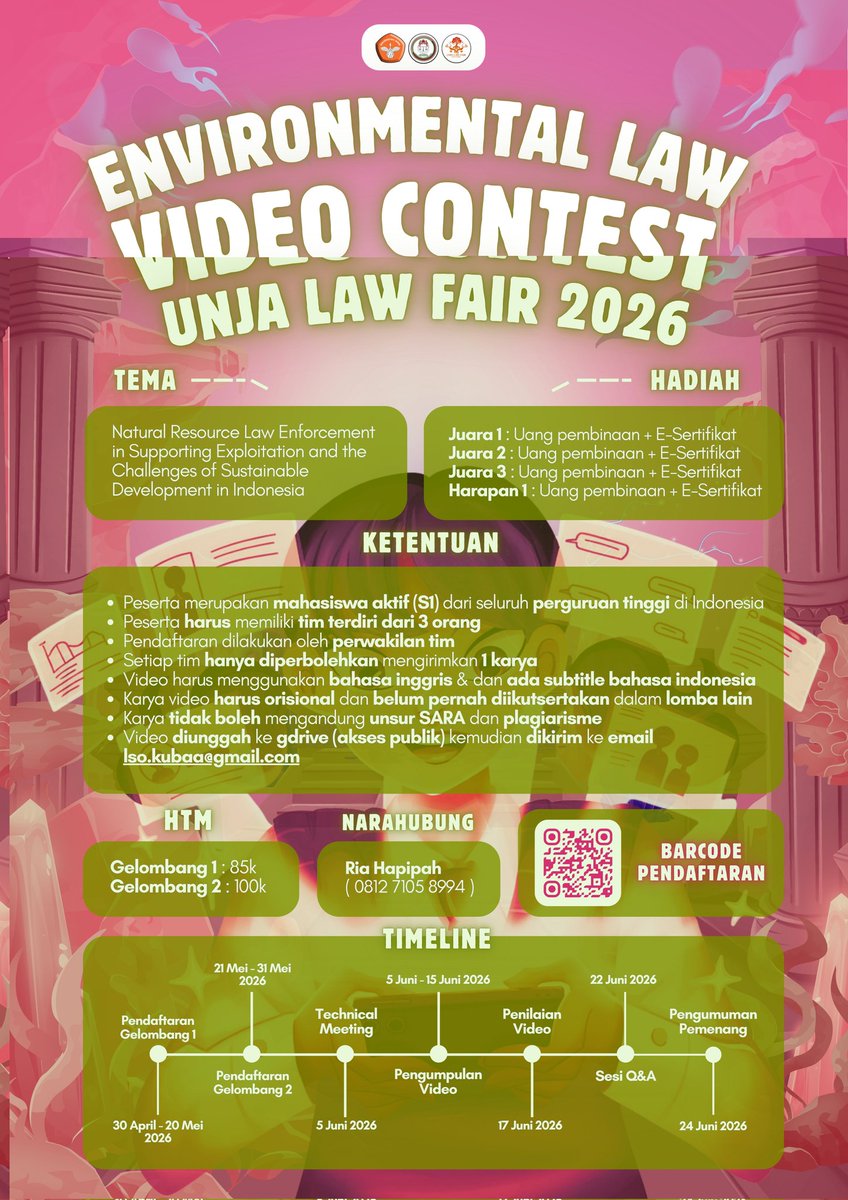 thrdnv's tweet photo. @schfess Hallo ini ak info lomba dari unja law fair https://t.co/snWgHLghcr