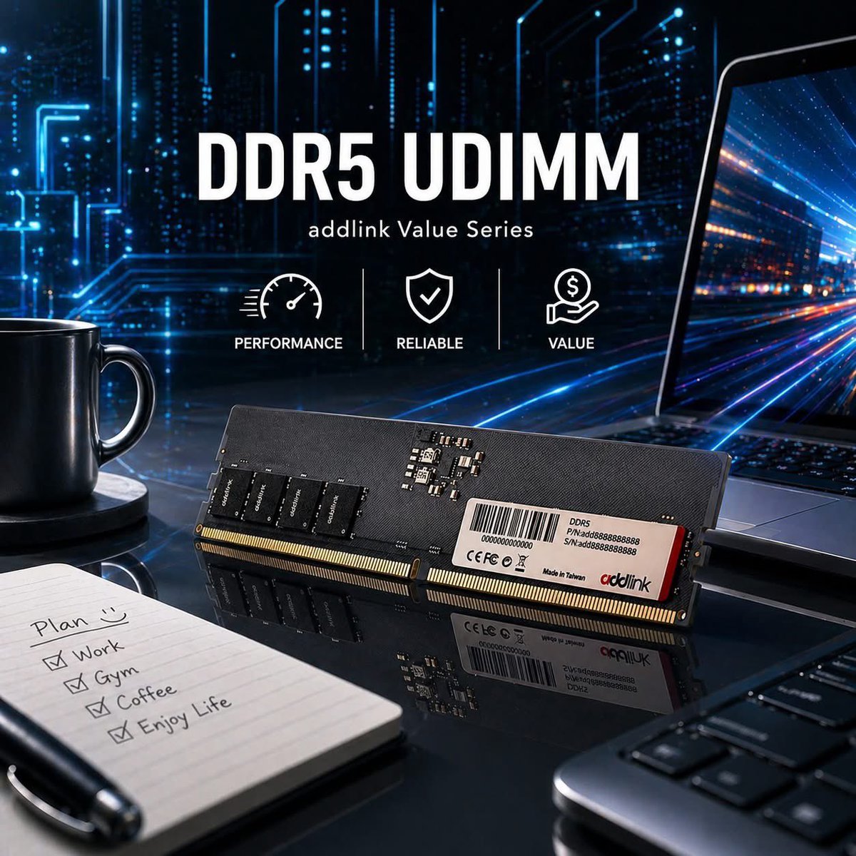 The Perfect Balance of Value and DDR5 Performance
• Ideal For: Office workers, students, and budget-conscious builders who need reliable multitasking and daily performance on modern Intel or AMD platforms.

Tech Blog🤓: shorturl.at/fvbI3
Amazon🛒:shorturl.at/MfICp
