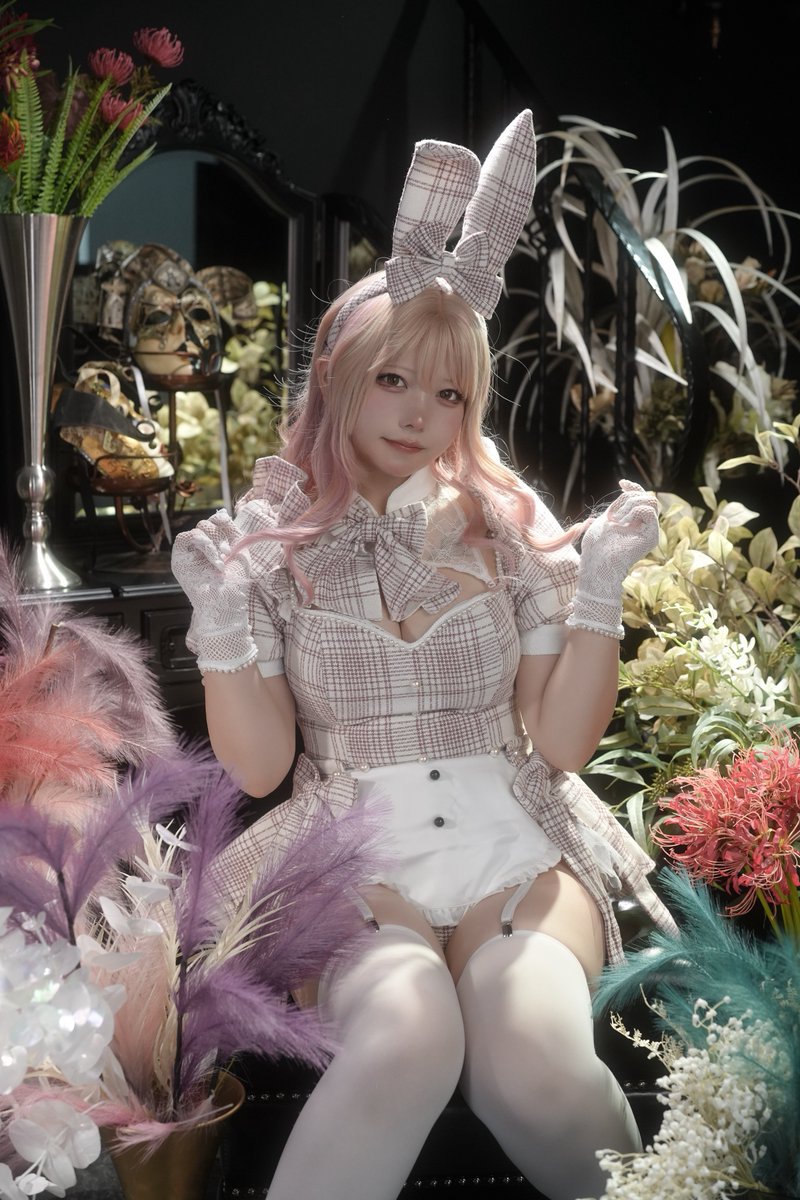 Malymoon✨🌙 マスキュリンバニースーツ 各所におおきめのリボンが