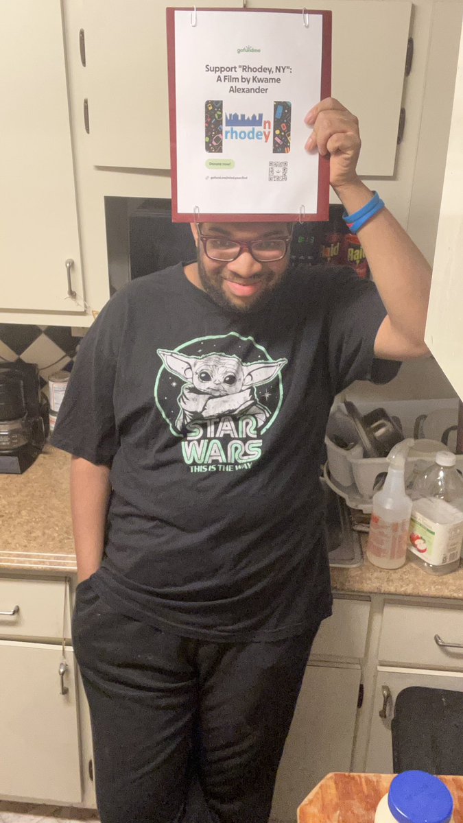 iamKwame4life_'s tweet photo. May the 4th be with you……and if you want to help bring #RhodeyNY to life then……THIS IS THE WAY! Scan the QR Code or Hit the Link. PLEASE!

@_KlicKNet #indiefilm #comedyshort #production #crowdfunding https://t.co/DWCqb28Nfb https://t.co/bYGQz23iwd