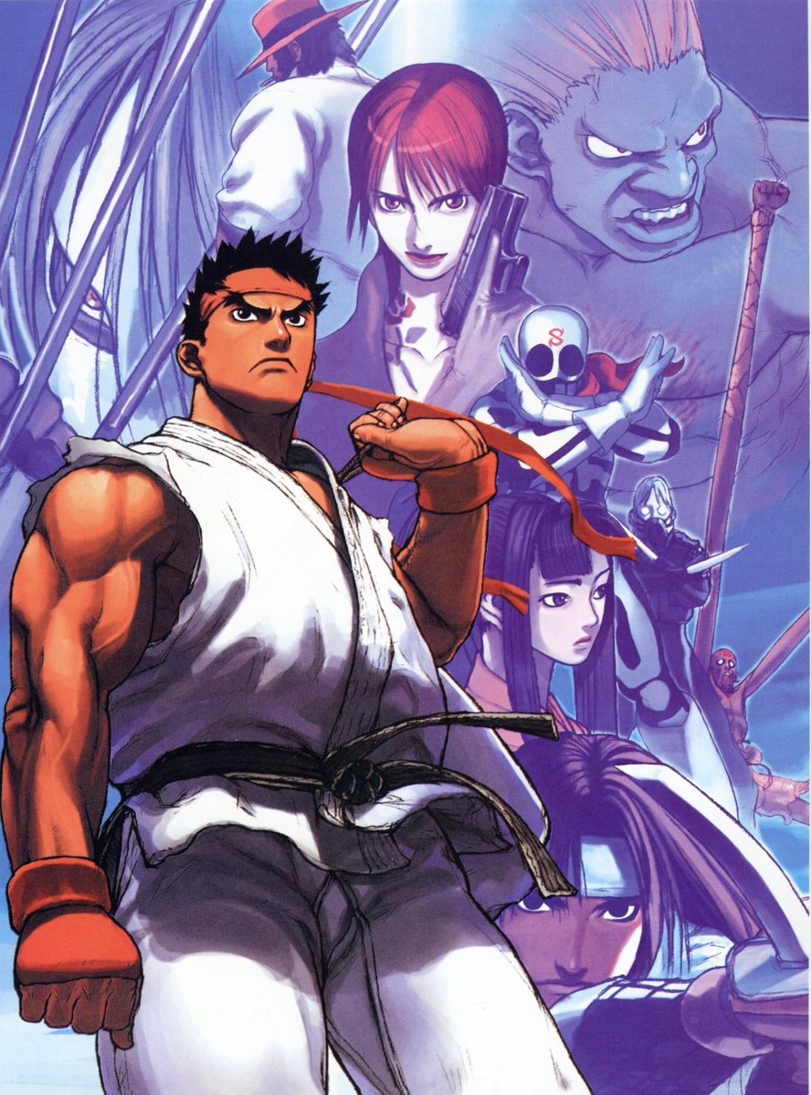 FGAnniversaries's tweet image. Sometime this month 28 years ago, Street Fighter EX2 was originally released at arcades in JP. It was developed by Arika and published by Capcom.
