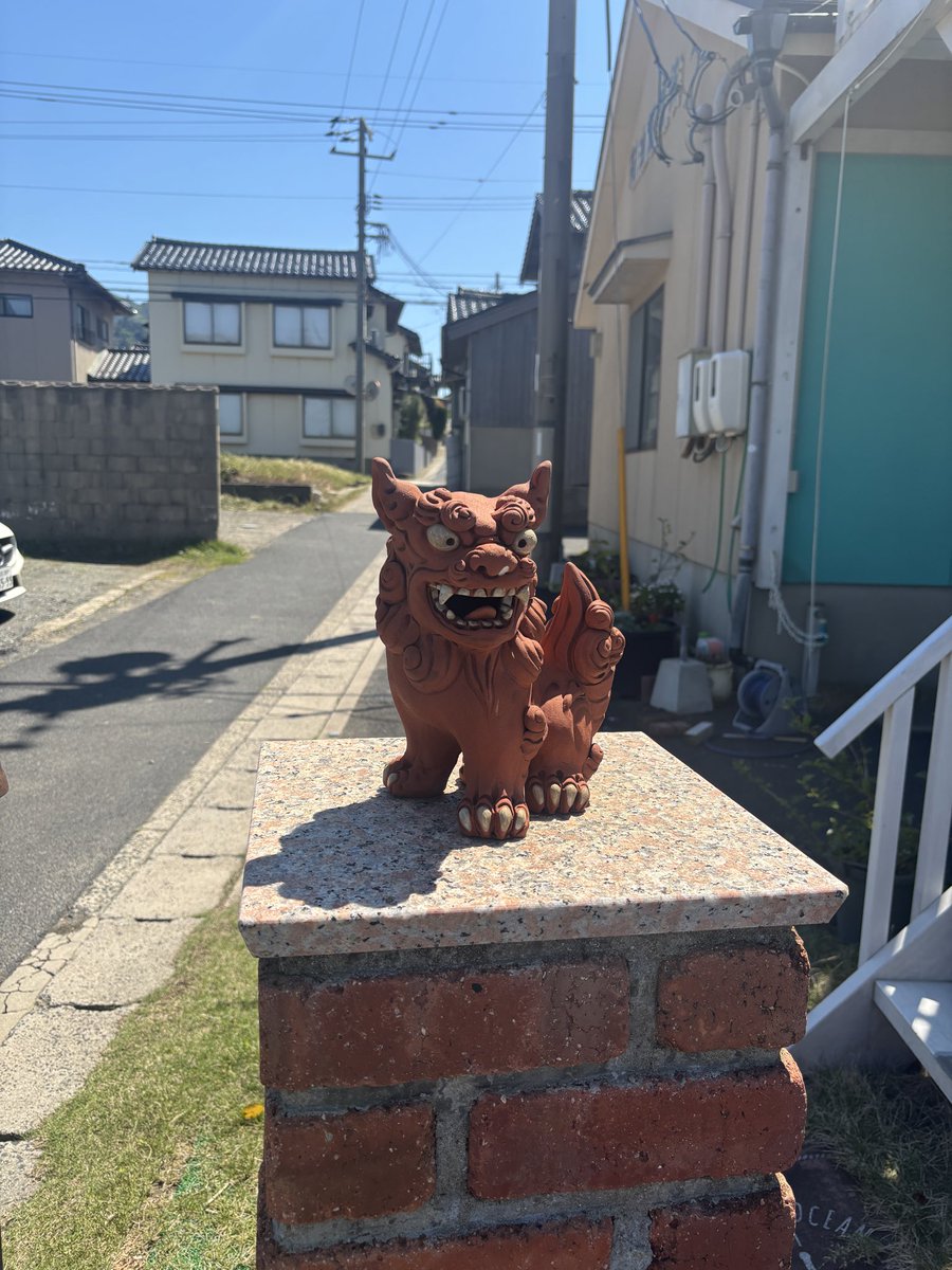 島根にシーサーいた！😂