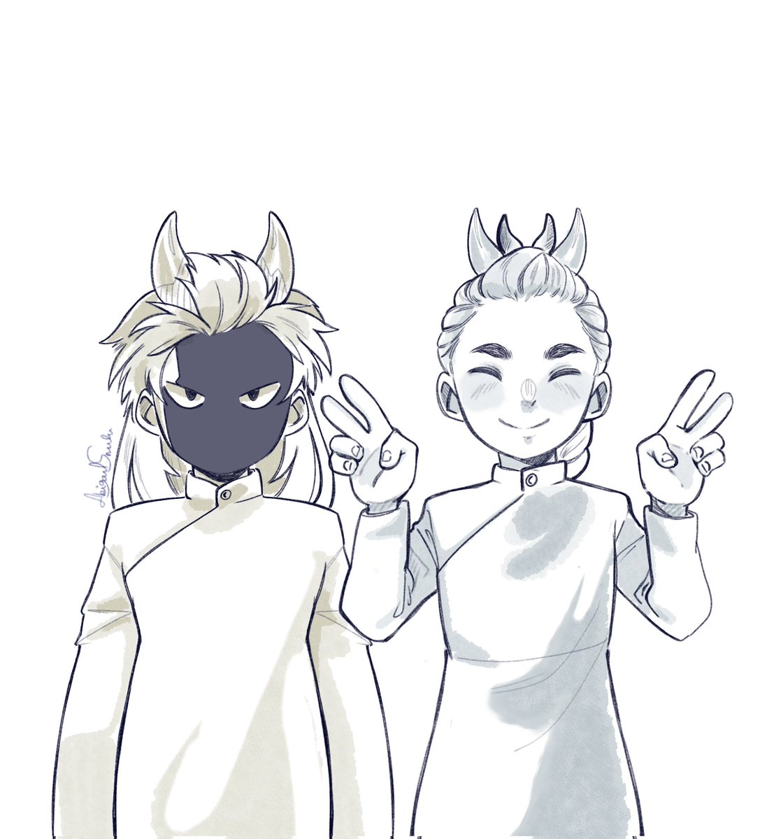 Abisshei's tweet image. Lilmoor es muy alegre y Voraz todo lo contrario. Pero ambos tienen algo. 
¿Qué crees que estén planeando? 
#oc #originalcharacter #ocart #characterdesign 
#illustration #characterart 
#storyprompt #createstory #tellastory 
#duality #twosides #contrast 
#digitalart #artcommunity