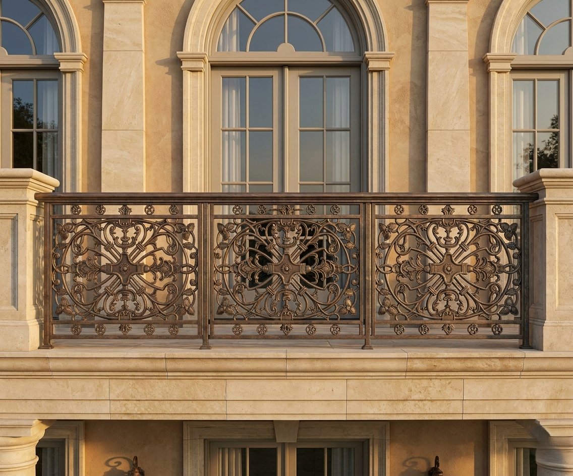 balajimetal7's tweet image. Timeless design never goes out of style. 🏛️✨ This custom wrought-iron railing adds the perfect touch of European luxury to this stone façade.

Ready to transform your exterior? #luxuryhomes #architecture #customrailing #wroughtiron #designinspo