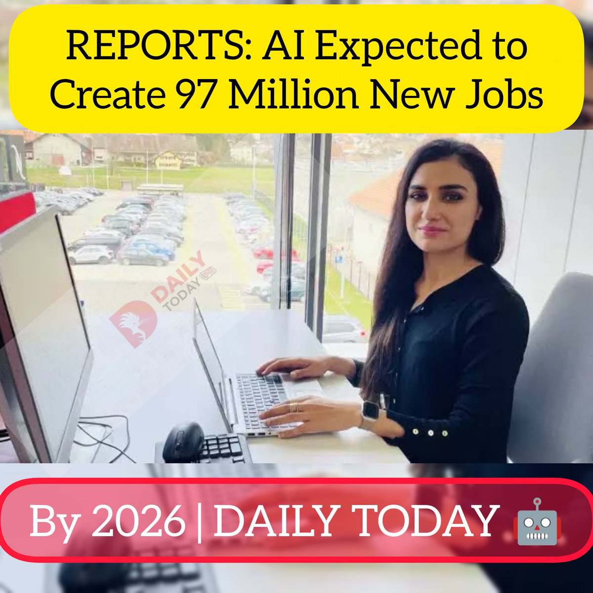 dailytodaypk's tweet image. REPORTS: World Economic Forum projects AI will create 97M new jobs globally by 2026.

Key growth areas: AI development, data, cybersecurity, green tech.

Note: Based on published reports. Not career advice.

#AIJobs #FutureOfWork #Technology #DailyToday