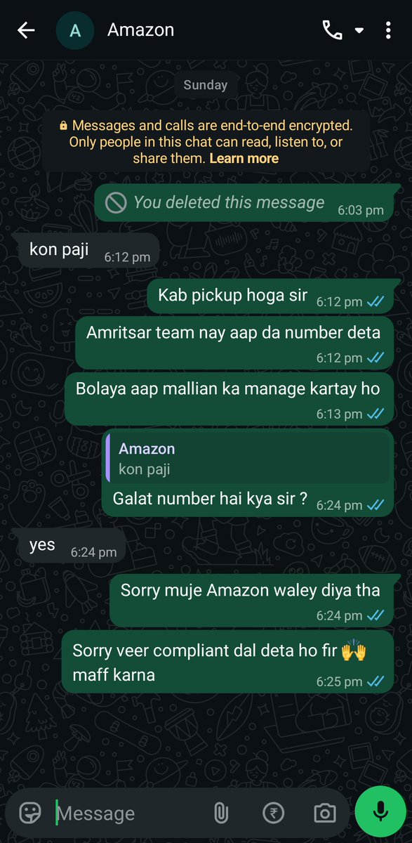 malkits625's tweet image. @AmazonHelp 2 fake return pickups marked "done". Wasted a week! Support says "don't ask questions", wait 13 days &amp;amp; expect no refund. Tracked local manager, he claimed "wrong number"! Worst service ever. Please help guys! ✌️ #AmazonIndia