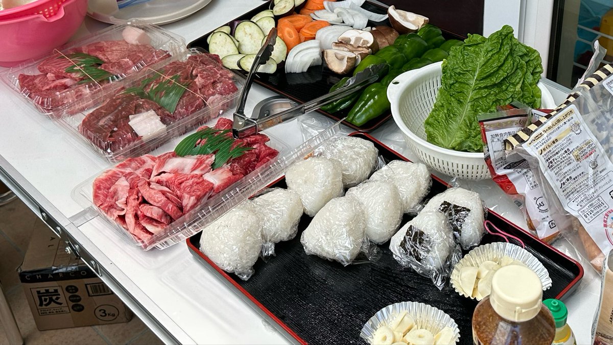 yu_zo_2026's tweet image. BBQなう🍖🍗🔥

食べまくります😋

#BBQ