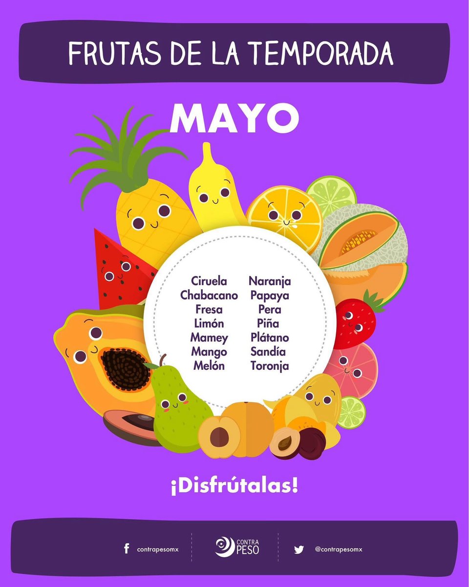 Contrapesomx's tweet photo. 🍉🍌🍋‍🟩‍Mayo llegó con las frutas más populares, frescas y deliciosas de la temporada.

Échales un vistazo y cuéntanos, ¿qué harías con las frutas de temporada? https://t.co/CadJQoOC0j