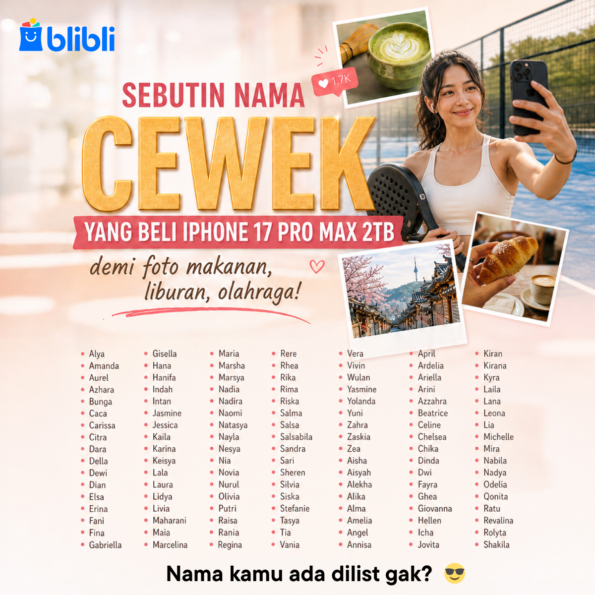 bliblidotcom's tweet photo. ada nama tmen kamu di sini?🤔 https://t.co/kdWwEntj84