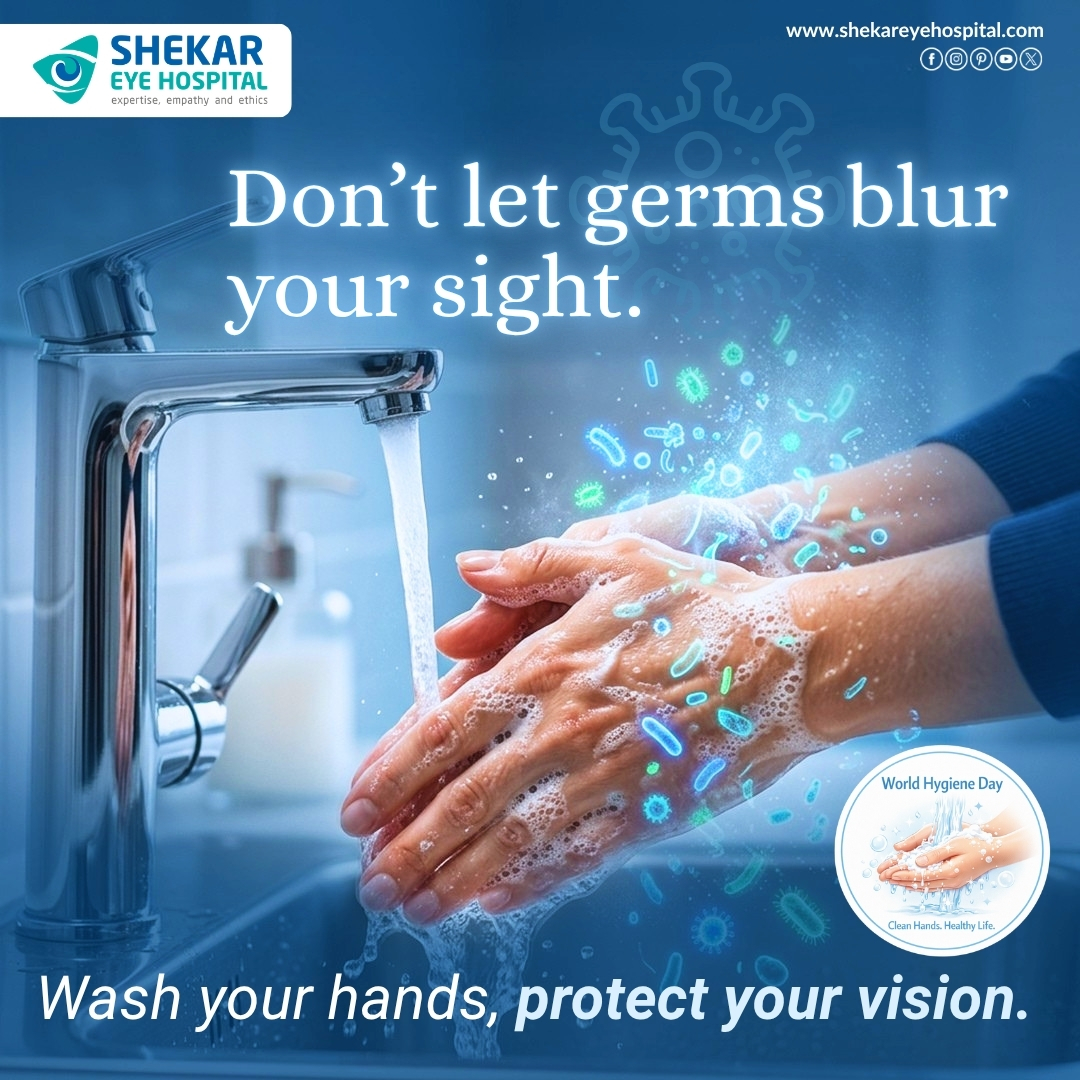 ShekarEye's tweet photo. On this World Hygiene Day, remember that good hygiene is the first step toward protecting your health including your eyes. Germs from unclean hands can easily transfer to your eyes, increasing the risk of infections and irritation. https://t.co/M4kqwovHh9