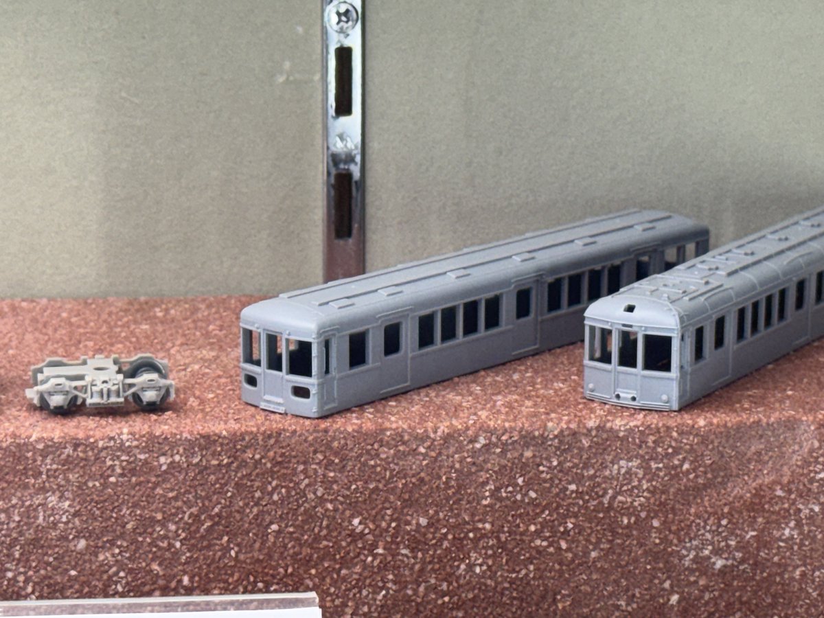 鉄コレの東急クハ3850の試作品展示もされてました😁