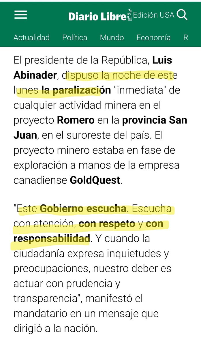 "Este gobierno escucha con atención, respeto y responsabilidad" Luis Abinader Presidente de República Dominicana.
Tome nota Presidente <a href="/JoseRaulMulino/">José Raúl Mulino</a>