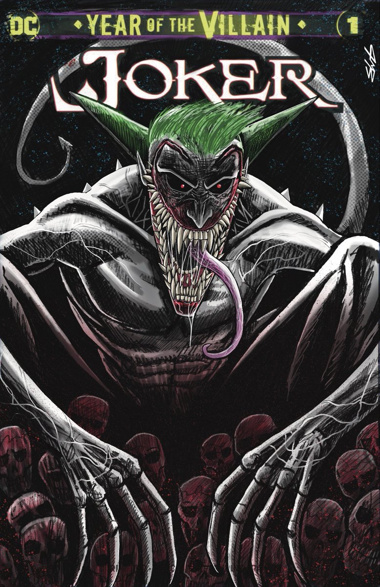 VenomOld's tweet photo. Absolute joker digital preliminary art. Going to transfer this onto the actual blank sketch cover. 
#artwork #joker #absolutebatman #fmdigitalart #comicbookart @DCOfficial https://t.co/WlPw8BqTrH