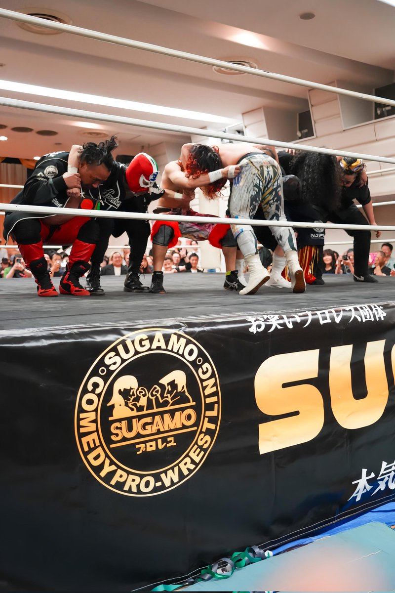 nana_aoi22's tweet photo. ロス・インゴベルナブレス・デ・スガモの全員ブレーンバスター

6人中4人意味ない

#SUGAMOプロレス
#高橋ヒルム
#内藤徹夜
#鷹木信号
#bEVIL
#主
#辻酔太 https://t.co/udRE5pHs18