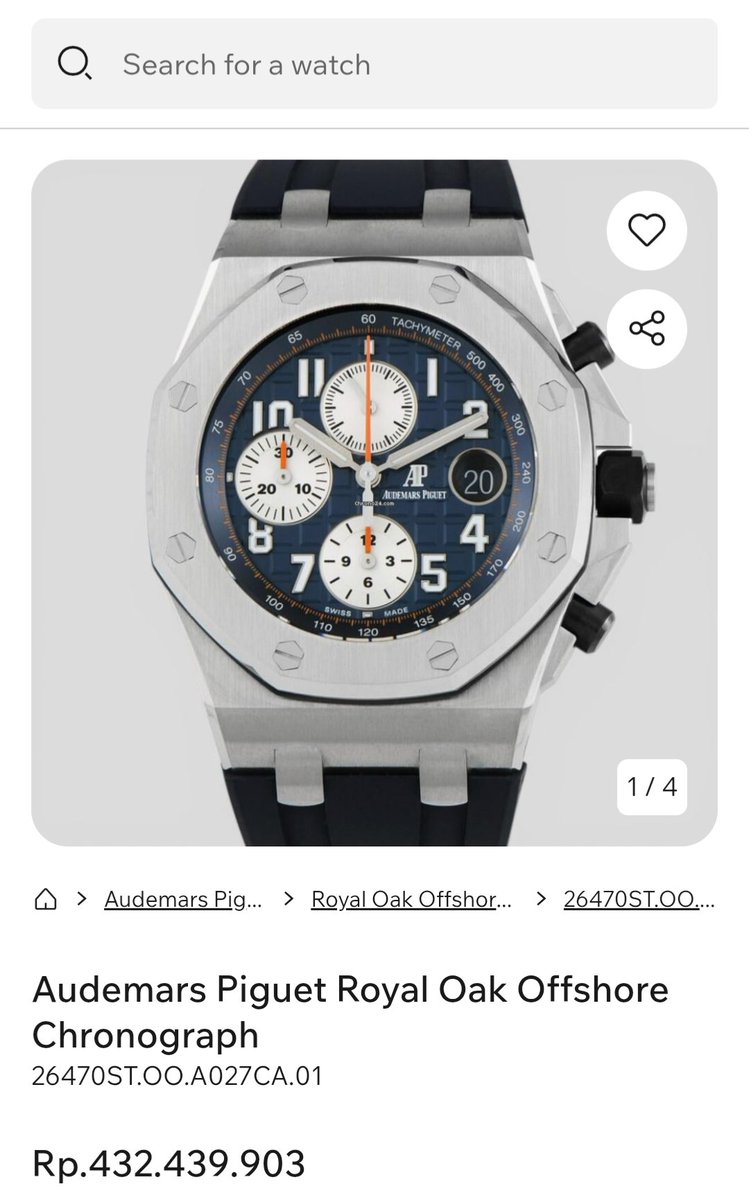 Jam tangannya bagus amet buat pemimpin buruh

Audemars Piguet Royal Oak Offshore?

Berapa tuch harganya