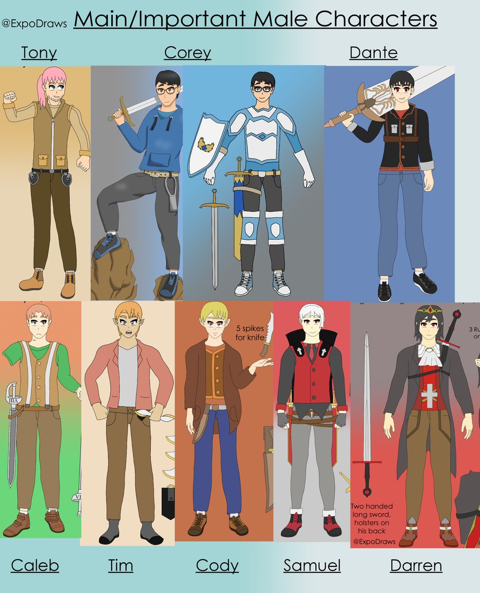 AltOfExp0's tweet photo. Compilation of all my ocs https://t.co/kRMhhyYQaK