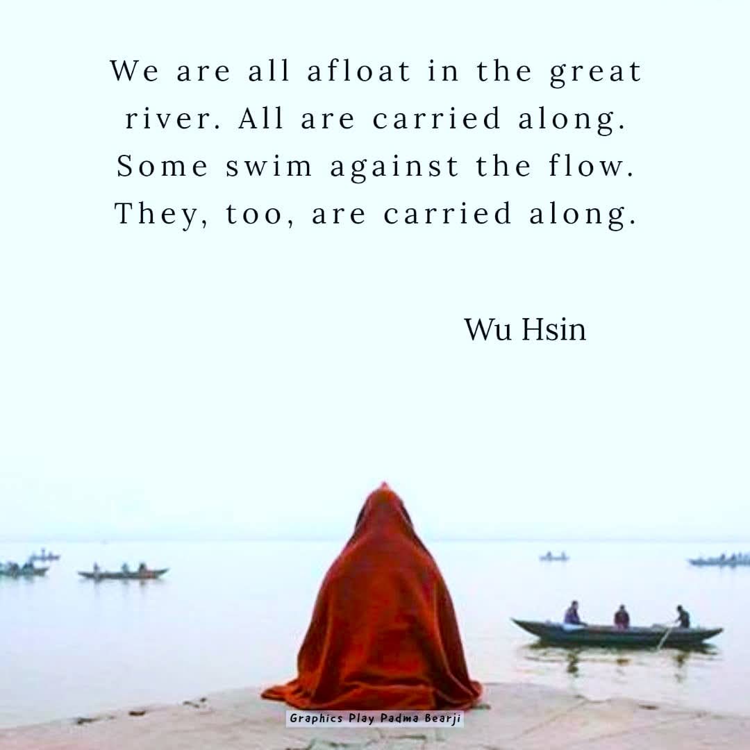 All the activities that the body is to go through are determined when it is born. It will not rest until they are completed.” 

Ramana Maharshi