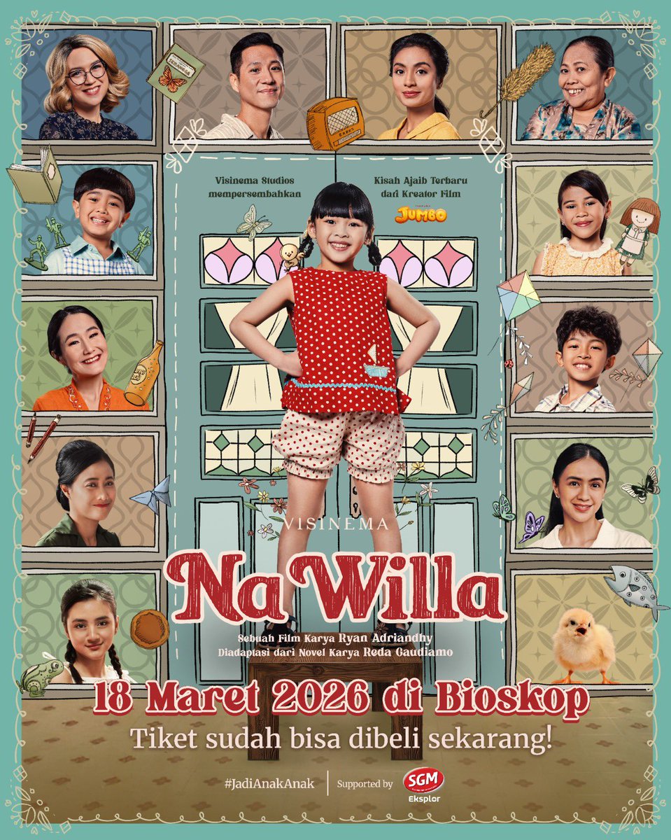 Ada satu film Lebaran 2026 yang belum turun layar.🥹🥹
.
Tinggal di jaringan XXI dan Cinepolis.
.
Sisa sedikit sekali. Tapi masih bisa dijumpai.
.
Siapa tahu masih jadi rezeki kalian kalau mau nonton lagi atau belum sempat nonton.
Terima kasih banyak ya, semuanya.❤️