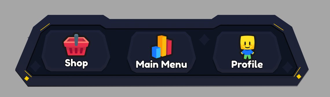 WTallekpal57032's tweet photo. Made a menu bar for the bottom of a roblox screen

How does it look?

Like and follows are apperciated!!!

#ROBLOX #robloxGUI #RobloxDev #robloxart https://t.co/AvPmbZrldU