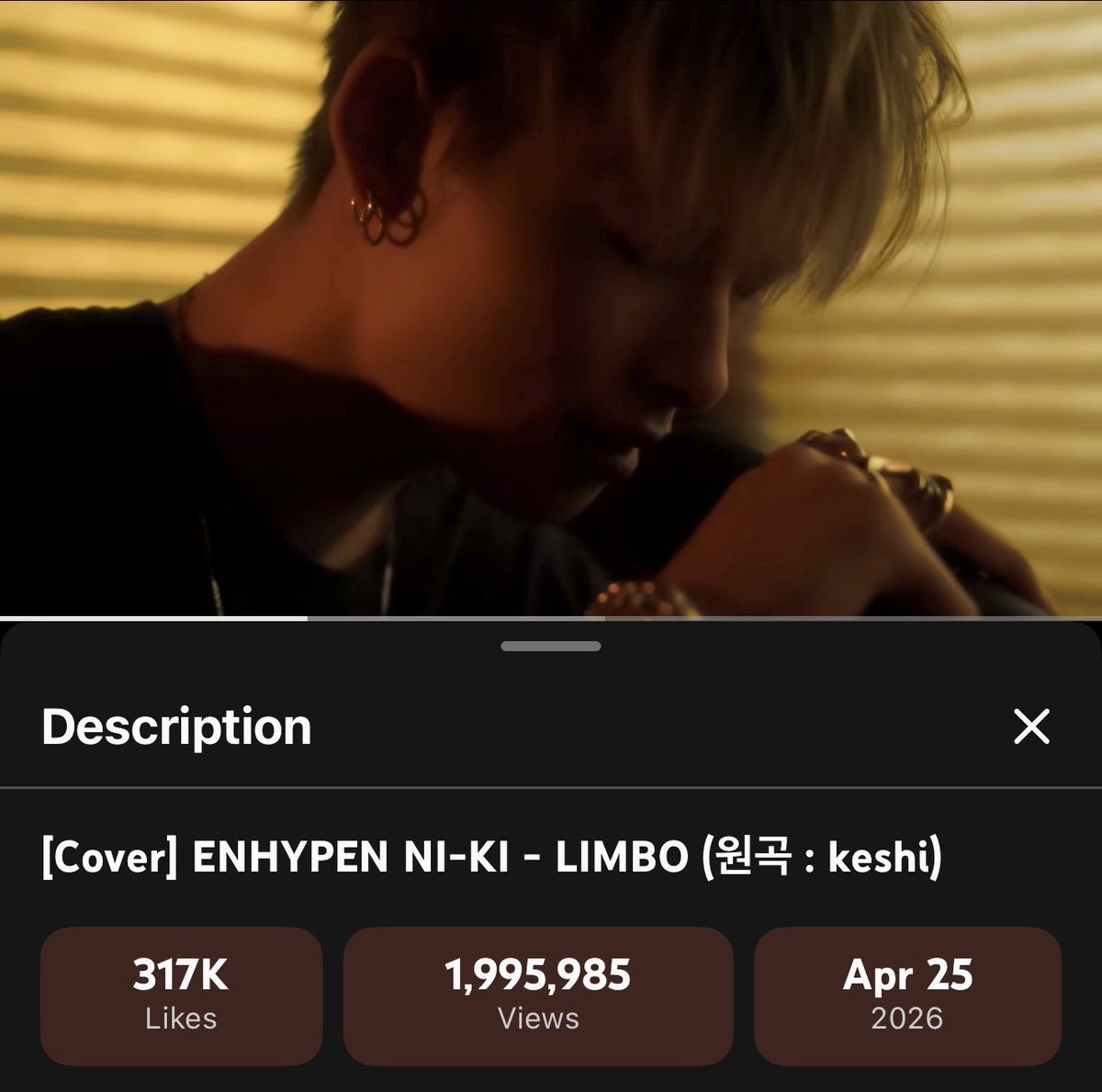 almost there!! keep streaming #NI_KI’s limbo cover please ❤︎ 2M 🔜 

🔗: youtu.be/KChyOsjqmfM?si…