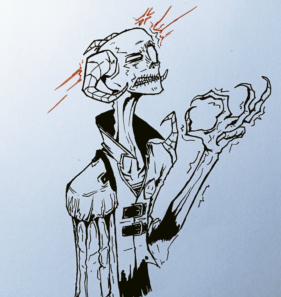 SRamdonuser's tweet image. Satan (señor Diablo) is sad... Oh WAIT, NO! HE'S ANGRY!
#JTHM #Squee #Fanart #Goth #TraditionalArt