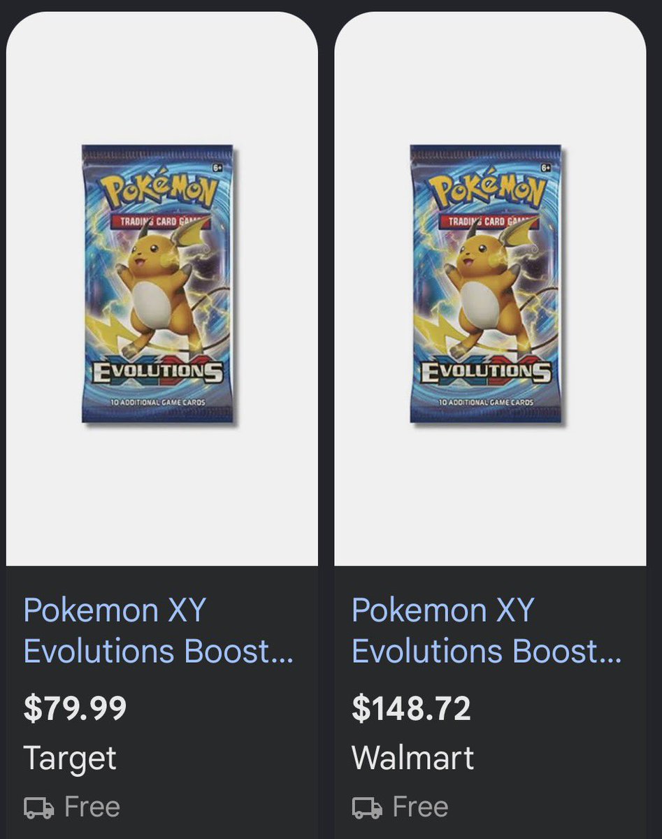 5 yrs ago my chat bought me these pokemon card packs for like $20and now  they're too expensive to open