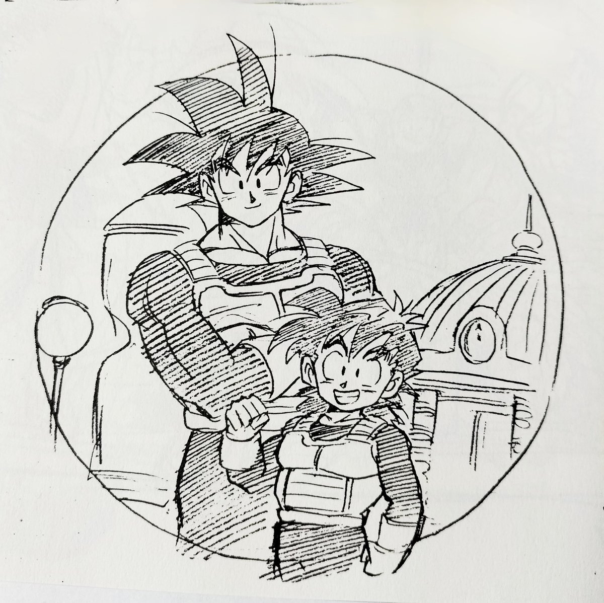 ドラゴンボール 古澤純也 ラフスケッチ集 5月10日過ぎてしまきましたが、一応【悟天の日】ということで☆左が