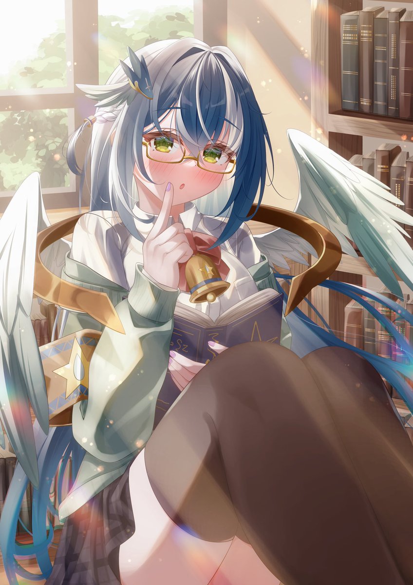 デュエマの「青寂の精霊龍 カーネル」の擬人化です👓
#デュ絵マ