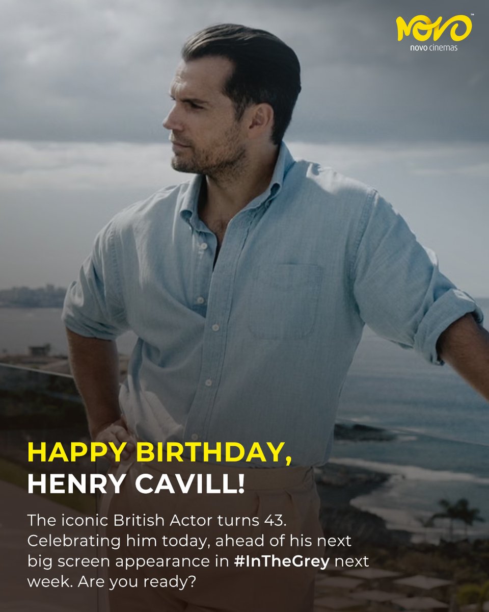 Celebrating Henry Cavill, our forever Superman 🦸‍♂️✨ Built different and made for the cape, he has given us Man of Steel, Geralt, and so many iconic moments. Are you ready to see him next in #IntheGrey? 

#ManOfSteel #FanFavorite #AGreatTimeOut