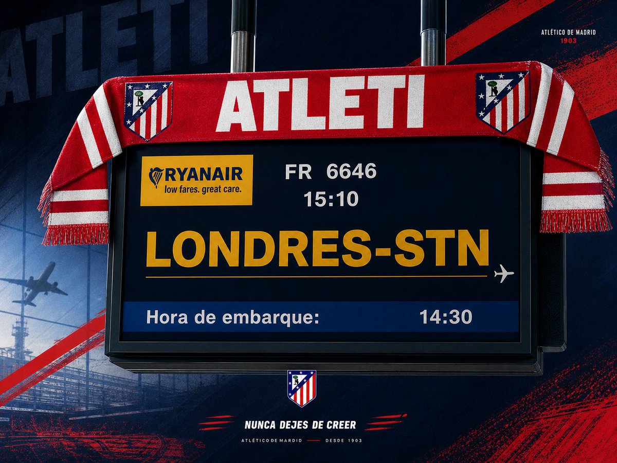 👀📽️ Para los más de 2.500 Atléticos que viajáis a Londres queremos ver vuestras fotos y videos

👇🏻 Usemos este post como hilo para demostrar la pasión rojiblanca...