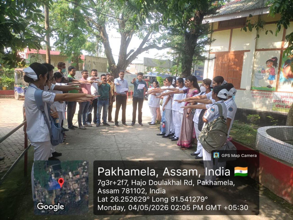 KamrupR's tweet photo. Observation of "Fire safety week" at different health institutions of Kamrup district @nhm_assam @TheAshokSinghal https://t.co/yQTyjYbpuC