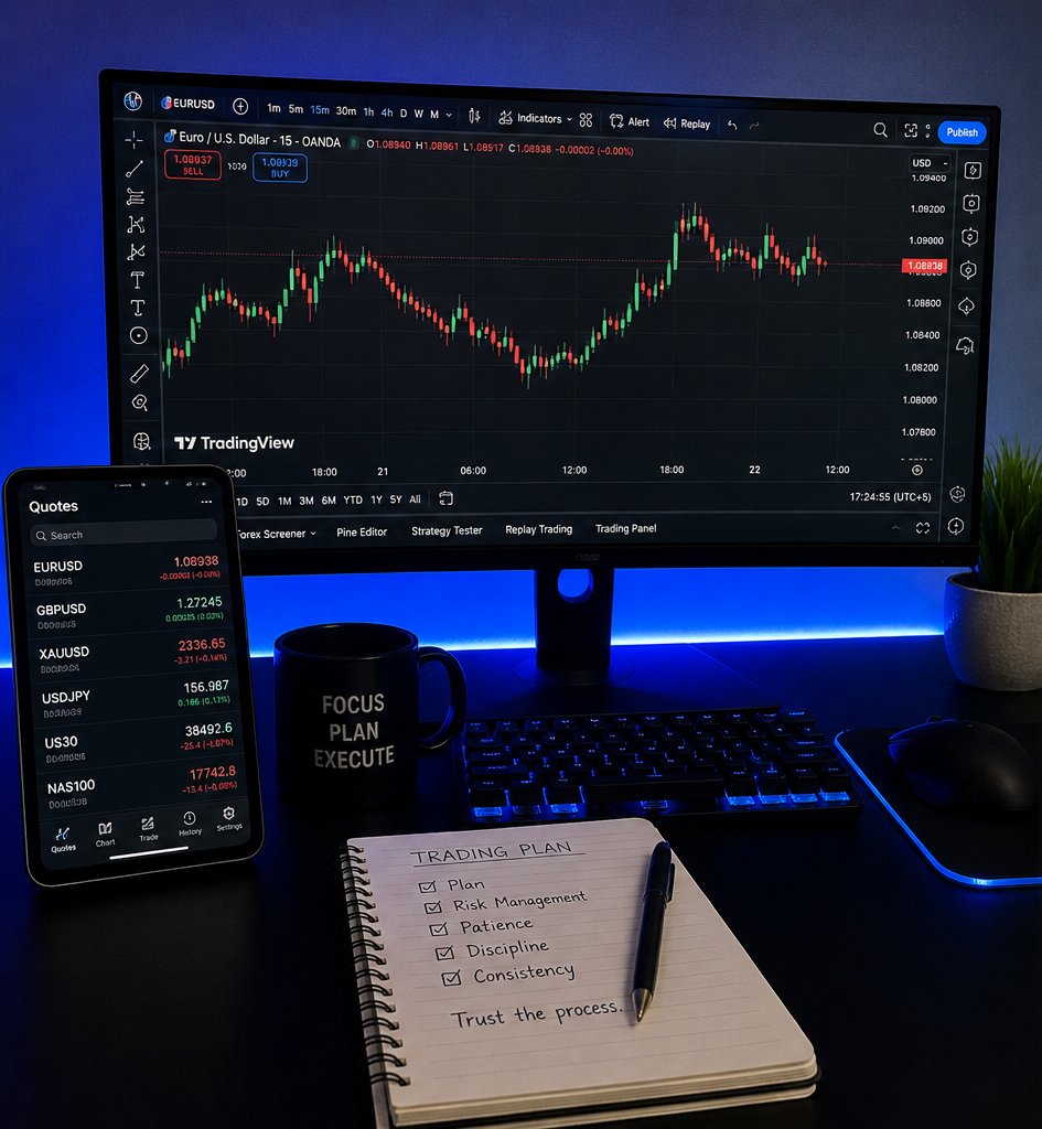 ARahaman42704's tweet image. My trading setup 🔥  
Staying disciplined and following my rules.  
Trading with @tx3funding 🚀  
#trading #forex #tx3funding