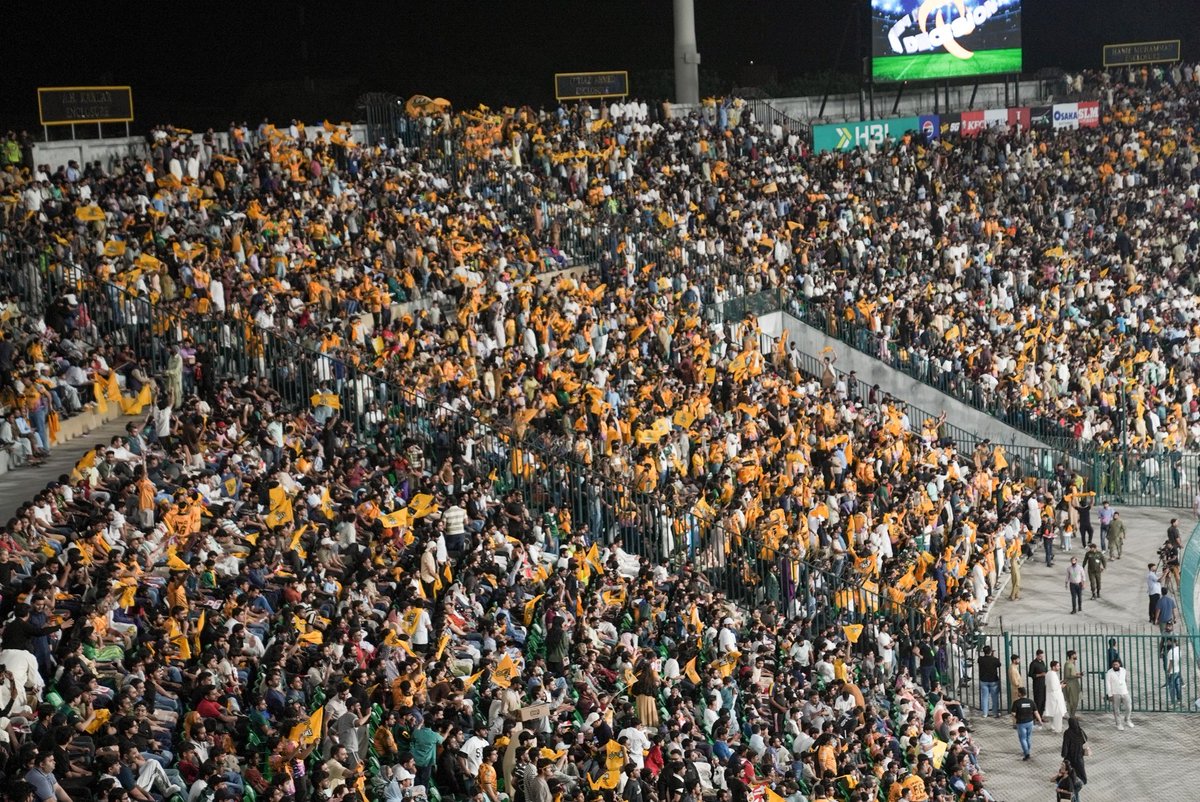 You didn’t just show up 💛⚡
You turned Gaddafi Stadium into YellowStorm 🏏
Thank you, Zalmi fans 🙌

#RiseofZalmi #YellowStorm #Zalmi #HBLPSL11 #PZvHK