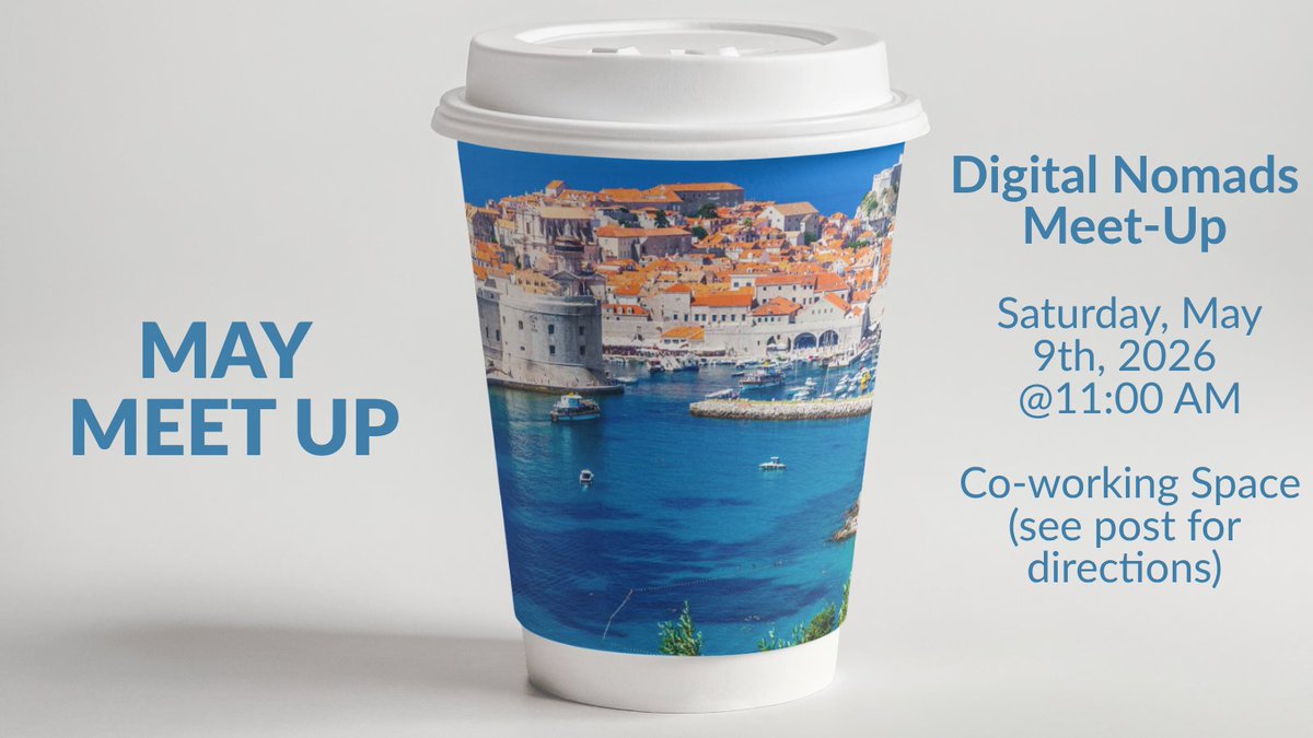 DubrovnikLong's tweet photo. Dubrovnik Digital Nomads 👋

Meet-Up | May 9 | 11:00
Co-working + coffee at Love Bar ☕
👉 https://t.co/i0eRPnC3lM
#DigitalNomads #Dubrovnik #WorkFromAnywhere https://t.co/z9L2s5ADD4
