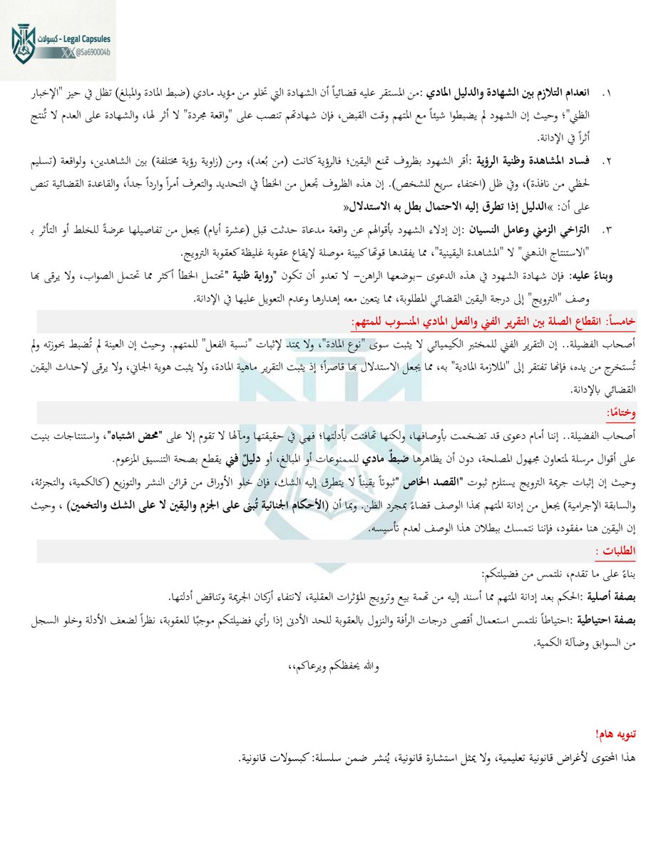 كبسولات قانونية - Legal Capsules tweet media