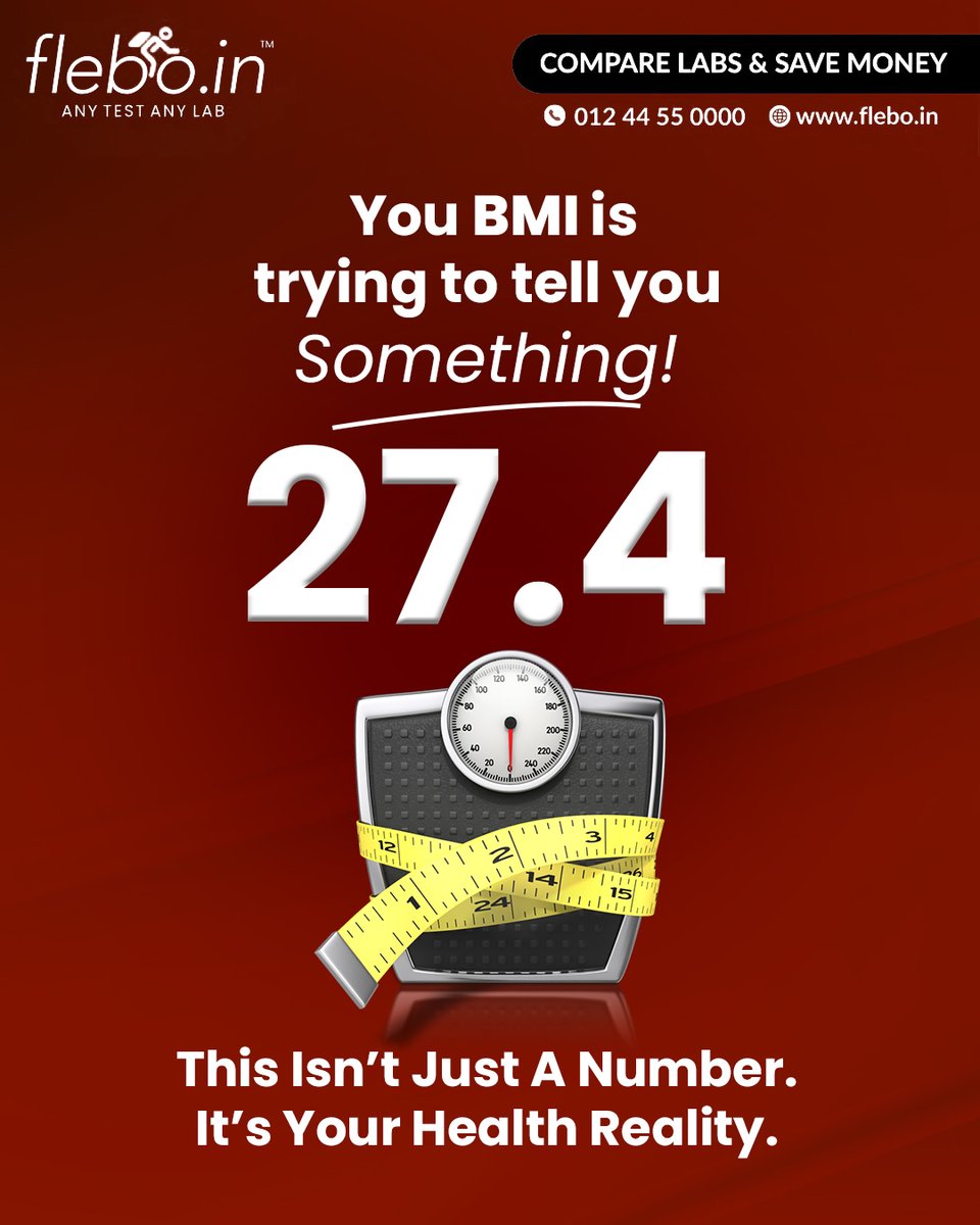 FleboOfficial's tweet photo. 🤯Your BMI is more than just a number.
💪It helps you understand potential health risks like heart issues, diabetes, and low energy levels.
👉🏼Check your BMI for free on https://t.co/JYcdEwEZDO
#Flebo #ourbloodrelations #anytestanylab #AllReportsAlwaysAvailable #BMI #AI #Trending https://t.co/99A3d0BblC