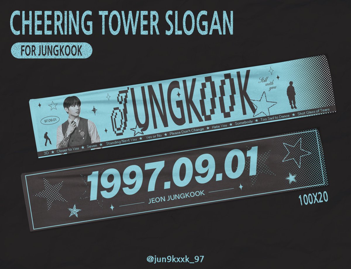 jun9kxxk_97's tweet photo. 𝘊𝘩𝘦𝘦𝘳𝘪𝘯𝘨 𝘛𝘰𝘸𝘦𝘳 𝘚𝘭𝘰𝘨𝘢𝘯 𝘧𝘰𝘳 𝘑𝘜𝘕𝘎𝘒𝘖𝘖𝘒 🩵

방탄소년단 정국 타올 슬로건 판매폼

🗓 26.05.05 17:00 ~ 26.05.13 20:00

#RT 추첨 제작 확정 시 타올 슬로건 1장 보내드립니다🐰

🔗 : https://t.co/GaXX3nj5gO https://t.co/oRwSOSltuu