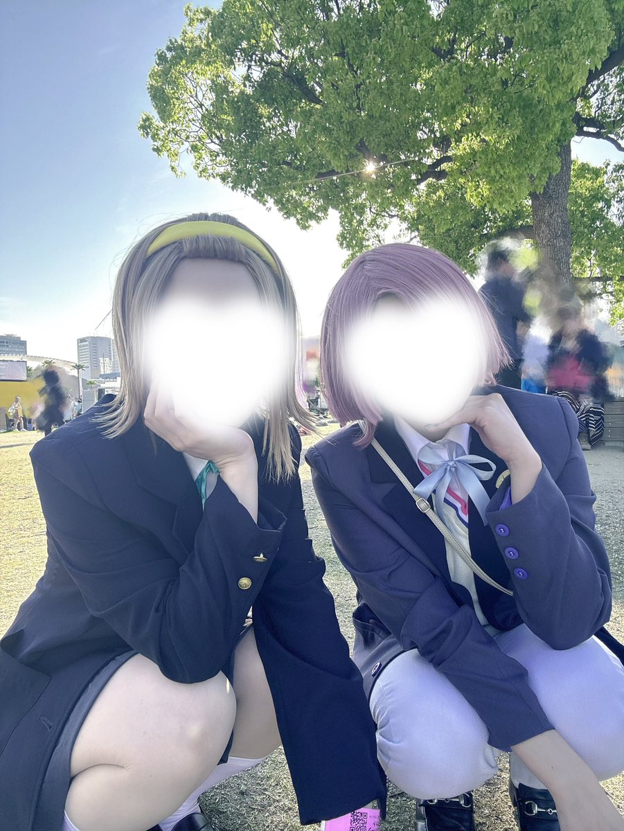 おひよのまおせぇんぱいと。顔隠したけど、同じジャンルですよ感出しましたwww