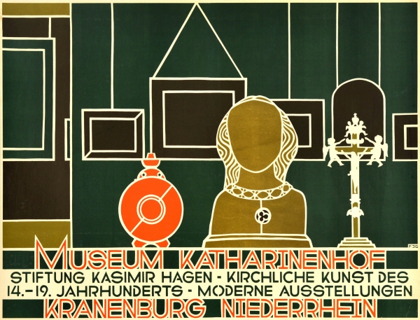 AntikBar's tweet image. Original #vintage #poster of the day - Museum Katharinenhof Kranenburg Stiftung Kasimir Hagen Kirchliche Kunst des 14-19 Jahrhunderts Moderne Austellungen • Collection 14-19th century Church Art Modern Exhibition (1960s) → antikbar.co.uk/products/museu… 

#Exhibition #MuseumLoversDay