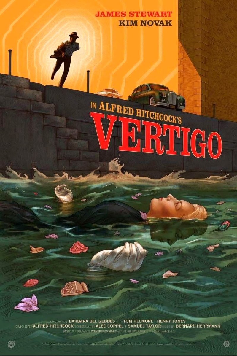 britmedia2000's tweet photo. Vertigo 
(1958)

A former San Francisco police detective juggles wrestling with his personal demons and becoming obsessed with the hauntingly beautiful woman he has been hired to trail

REF: PHX/VERTIGO1958/CONCEPT/007
#Vertigo1958 #ConceptPoster https://t.co/pGlNkZpPGm