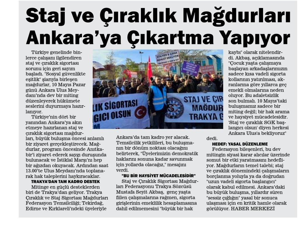 Çocuk yaşta çalışmaya başlayanların sigortası emeklilikte de başlangıç sayılmalıdır. Adalet bekleyen milyonların sesine kulak verin...
<a href="/Korkutata_Zeki/">Zeki Korkutata</a>
<a href="/isikhanvedat/">Prof. Dr. Vedat Işıkhan</a>
<a href="/vedatbilgn/">Vedat Bilgin</a>
MHP Çözüm Sizde #StajyerÇırağınSabrıKalmadı