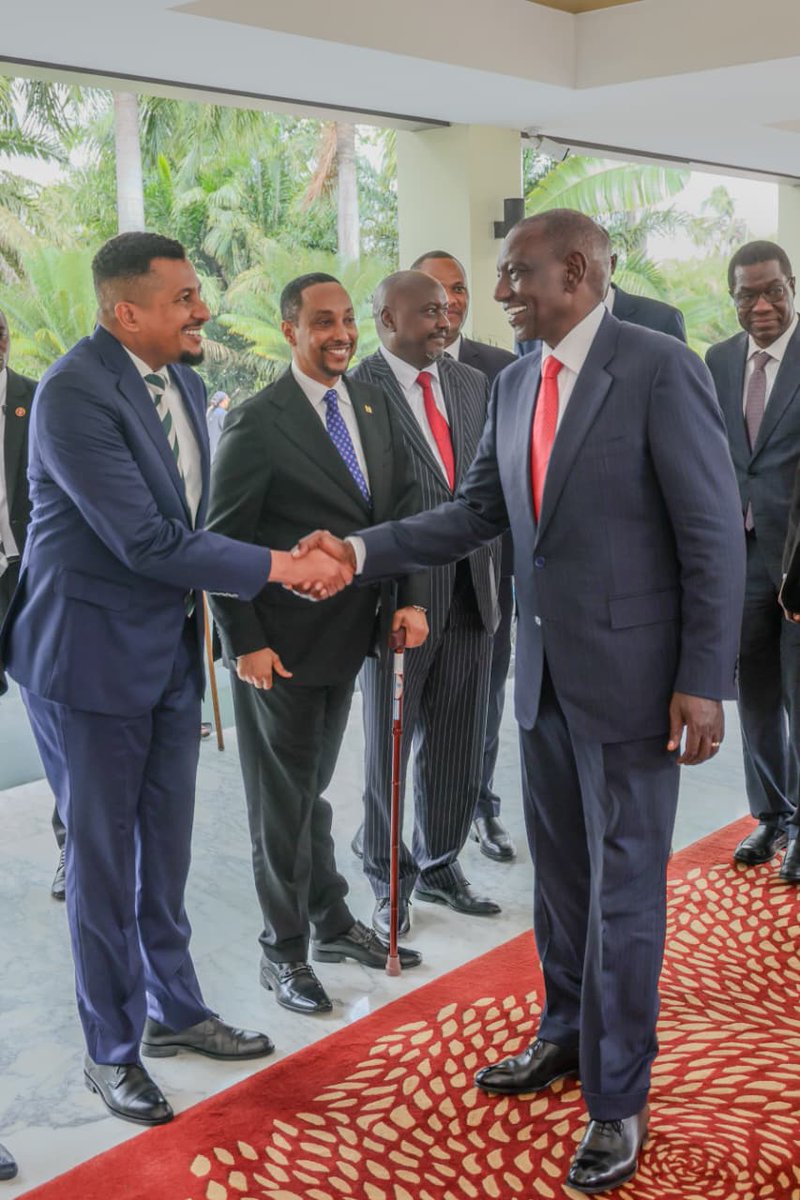mohamed_daghar's tweet photo. H.E. The President @WilliamsRuto held official talks with his counterpart H.E @SuluhuSamia in Dar es Salaam. A plethora of matters was discussed and agreed upon including the signing of eight Agreements in different sectors. https://t.co/iXQ0GVQFvM