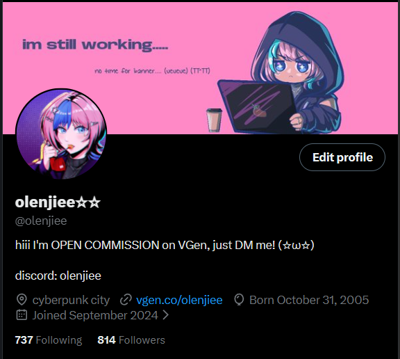 olenjiee☆☆ OPEN COMMS VGEN tweet media