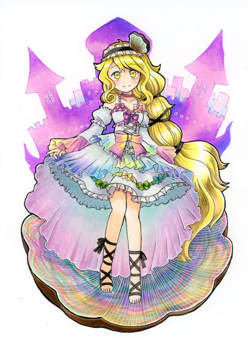 【拡散希望】（1/3）
昨日の例大祭の　#東方アナログロリータ祭り　アナログガチャガチャにて、【聖域のロリータ蜃気楼】渡里ニナを当選された方を探しています。

私の手違いで景品を手渡し忘れるミスをしてしまいました。大変申し訳ございません。（続き）