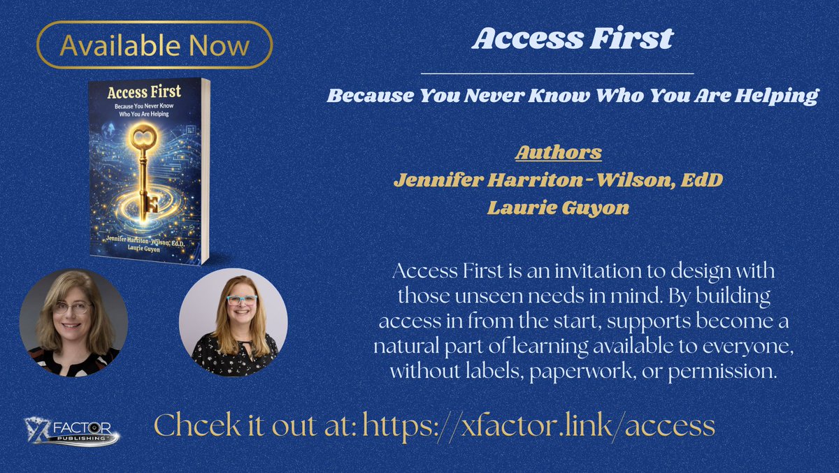 XFactorEdu's tweet photo. Access First
Because You Never Know Who You Are Helping

By building access from the start, supports become a natural part of learning available to everyone, without labels, paperwork, or permission.

Check it out at: https://t.co/34Uw2Q8td2

@SMILELearning @MatthewXJoseph https://t.co/1ZLKSj1Z8J