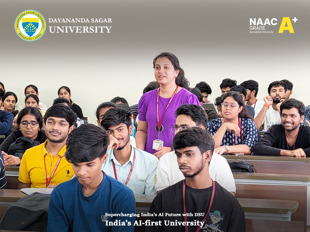 DSUBangalore's tweet image. Bridging the gap between academics and industry!
Thanks to Baskar Venugopalan for guiding CST students on AI, DSA, and cracking roles in Product &amp;amp; GCC firms.

Supercharging India’s AI future with DSU. India’s AI-First University. 

#CareerGuidance #DSU #FutureReady