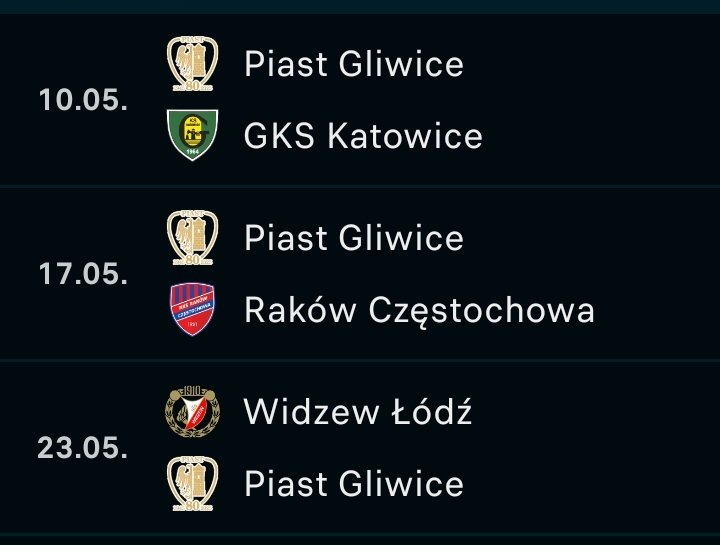 Dla Piasta Gliwice niedzielny mecz z GieKSą może być ostatnią szansą na 3 punkty dające im utrzymanie.
Zapowiada się twarda walka ...