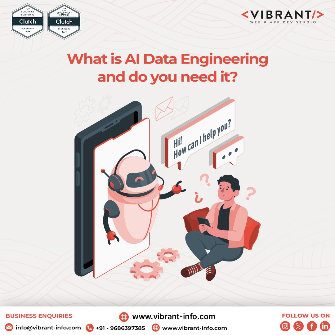 Your AI model is only as good as the data pipeline feeding it.

AI Data Engineering is the difference between an AI demo and an AI product.

Vibrant Info builds the infrastructure that makes AI actually work.

#DataEngineering #AI #VibrantInfo