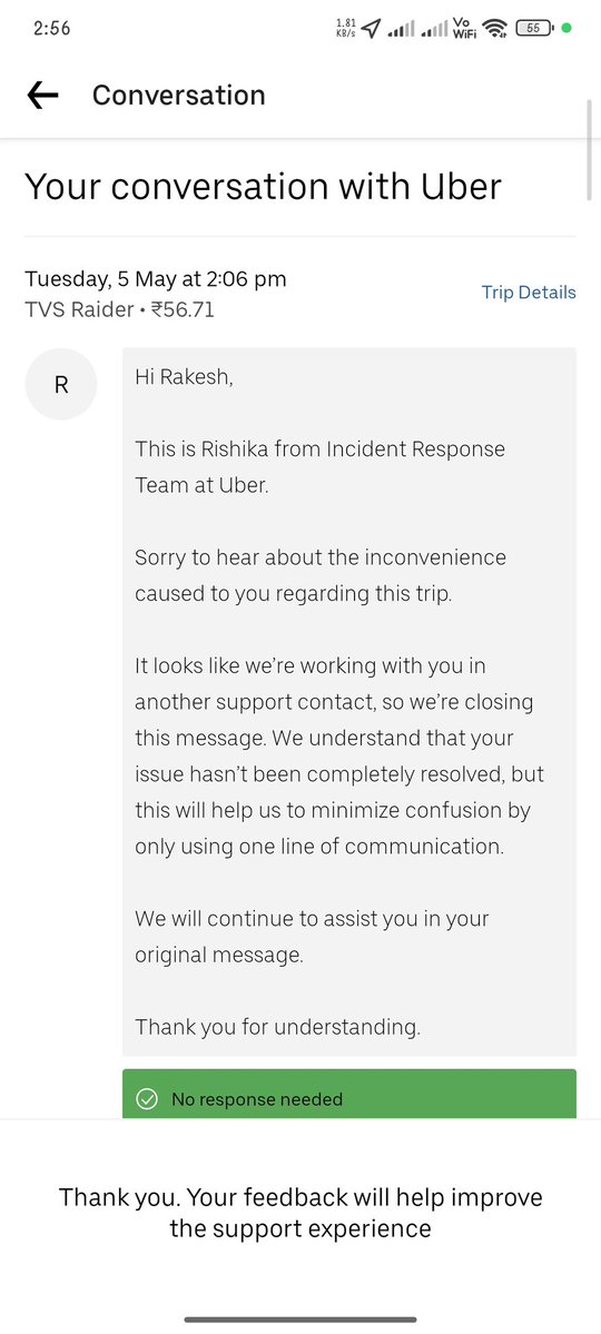 iamrksbodhi's tweet image. @Uber I booked a ride for my brother that ended in an accident due to the driver’s reckless speeding. This is unacceptable. Passenger safety cannot be compromised. Please investigate and take strict action immediately. #Uber #Safety #RoadSafety
